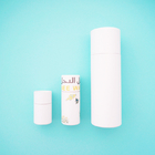 White Art Paper Paperboard Gift Boxes Round Cylinder For Cosmetic Packaging