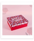 Red Art Paper Paperboard Gift Boxes Lid And Based Shape For Perfume Cosmetic Packaging