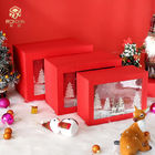 Pantone Color Decorative Christmas Boxes With Window Square