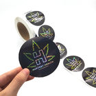 Waterproof Round Vinyl Decorative Sticker Labels Roll For Product Logo