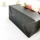 Black Foldable Bouquet Packaging Boxes , Bouquet Cardboard Box Elegant