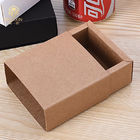 FSC Certificate Recyclable Drawer Kraft Gift Box With Window Black