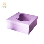 Coated Paper Foldable Gift Boxes With Ribbon Die Cut Art Technology