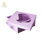 Coated Paper Foldable Gift Boxes With Ribbon Die Cut Art Technology