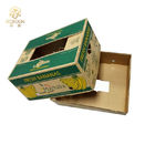 Corrugated Paper Carton Box , Banana Cardboard Boxes With Customized Logo