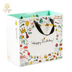 Recyclable CMYK Printed Happy Birthday Gift Bag , Personalized Party Favor Bags