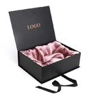 Fashionable Laser Inside Rigid  Magnetic Closure Gift Box With Ribbon