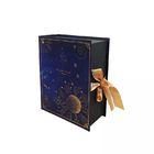 Custom Made 2mm Paperboard Magnetic Closure Gift Box Navy Blue