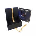 Custom Made 2mm Paperboard Magnetic Closure Gift Box Navy Blue